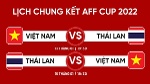Lịch thi đấu chung kết AFF Cup 2022: ĐT Việt Nam đại chiến ĐT Thái Lan
