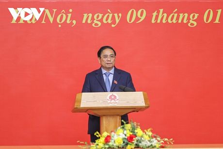 Thủ tướng Chính phủ Phạm Minh Chính chúc mừng ông Trần Hồng Hà và Trần Lưu Quang được bổ nhiệm giữ chức danh Phó Thủ tướng Chính phủ