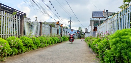 Diện mạo của ấp Phước Định 2 ngày càng đẹp hơn nhờ sự chăm chút của cán bộ địa phương và người dân. 