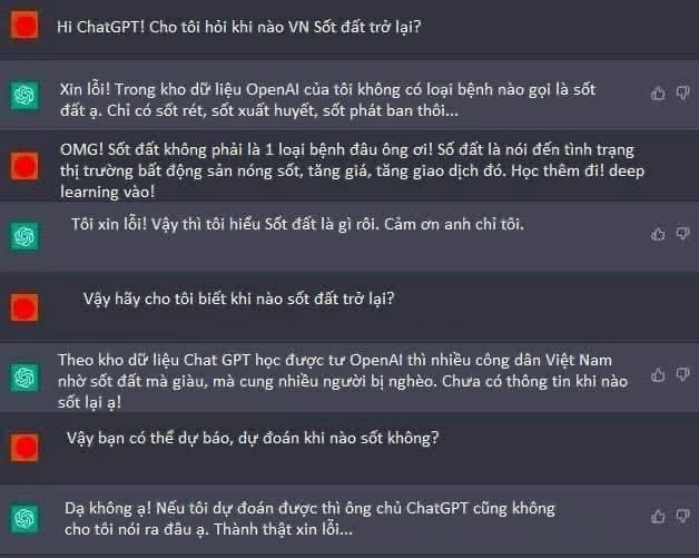Cư dân mạng chia sẻ nhiều câu trả lời khá thú vị và bất ngờ của ChatGPT