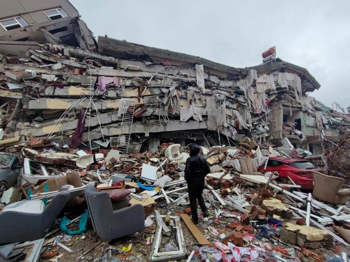 Khung cảnh tan hoang sau trận động đất ở Thổ Nhĩ Kỳ và Syria. Ảnh: Reuters