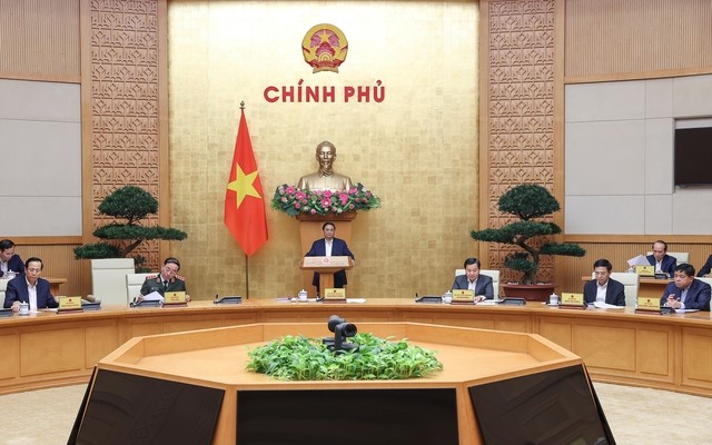 Thủ tướng Phạm Minh Chính chủ trì phiên họp Chính phủ thường kỳ tháng 2/2023 - Ảnh: VGP/Nhật Bắc