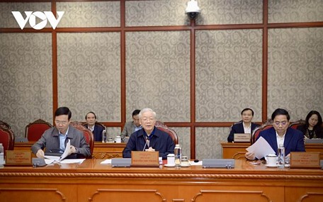  Tổng Bí thư Nguyễn Phú Trọng chủ trì cuộc họp Bộ Chính trị, Ban Bí thư