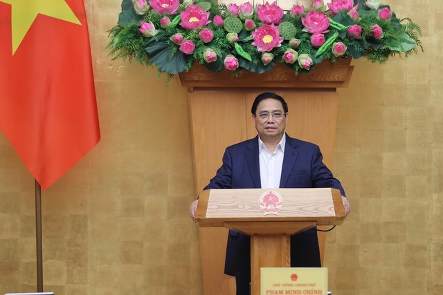 Thủ tướng Phạm Minh Chính nêu rõ, thời gian qua, chúng ta đã rất nỗ lực để triển khai 3 nhóm công việc lớn - Ảnh: VGP/Nhật Bắc