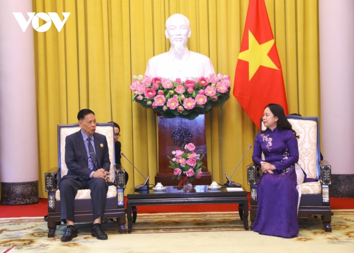 Phó Chủ tịch nước Võ Thị Ánh Xuân tiếp Ngài Nhem Valy