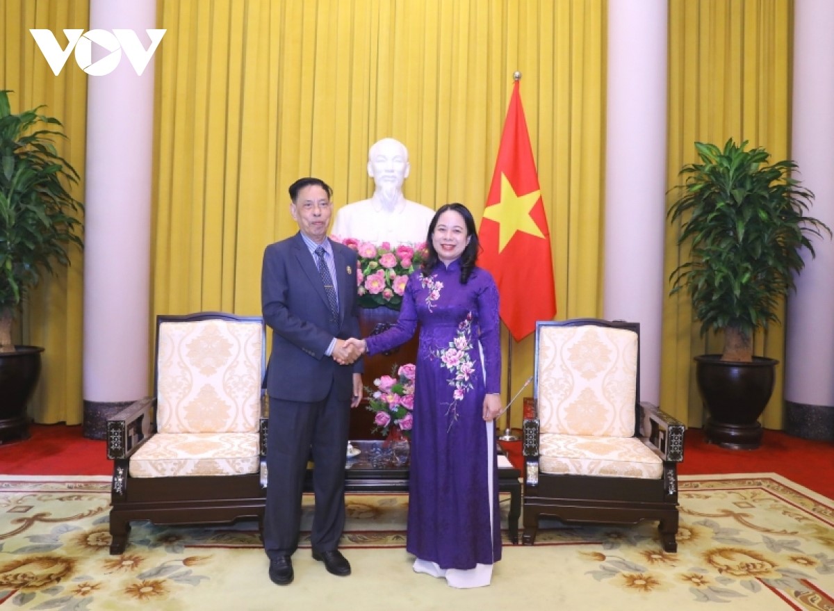 Phó Chủ tịch nước Võ Thị Ánh Xuân và Ngài Nhem Valy