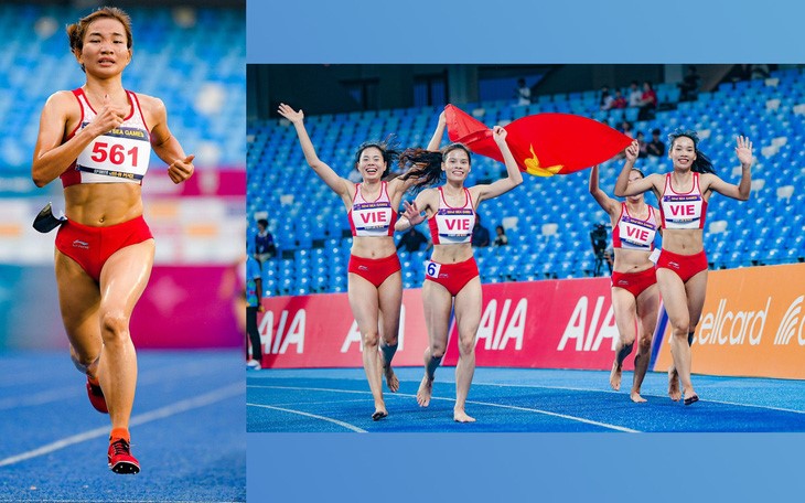 VĐV Nguyễn Thị Oanh và tổ tiếp sức 4x400m nữ là niềm hy vọng của thể thao VN tại Asiad 19 - Ảnh: NAM TRẦN