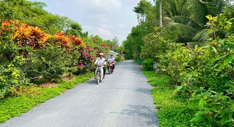 Diện mạo nông thôn Long Hồ đang ngày càng đẹp hơn.