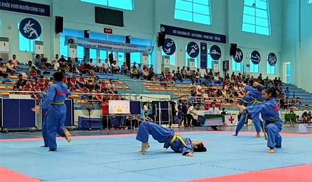 VĐV Vovinam Vĩnh Long tham dự giải đấu.