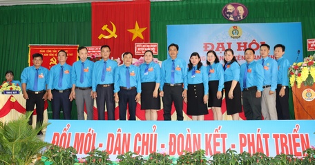BCH Liên đoàn Lao động huyện Mang Thít nhiệm kỳ 2023-2028 ra mắt đại hội