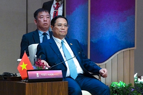 Đoàn Việt Nam do Thủ tướng Chính phủ Phạm Minh Chính dẫn đầu đã có nhiều đóng góp quan trọng vào thành công của Hội nghị, được bạn bè quốc tế đánh giá cao - Ảnh: VGP