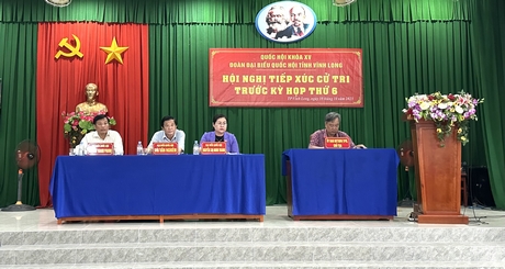 Trưởng Đoàn đại biểu Quốc hội Vĩnh Long- Bùi Văn Nghiêm cùng các đại biểu Quốc hội tiếp xúc cử tri phường Tân Ngãi, Tân Hoà, Tân Hội, Trường An (TP Vĩnh Long).