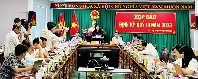 UBND tỉnh tổ chức họp báo và cung cấp thông tin cho báo chí định kỳ Quý III năm 2023.