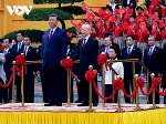 Toàn cảnh lễ đón cấp nhà nước Tổng Bí thư, Chủ tịch Trung Quốc Tập Cận Bình và Phu nhân