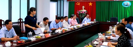 Bà Lê Thị Thúy Kiều- Phó Chủ tịch HĐND tỉnh phát biểu tại buổi khảo sát.