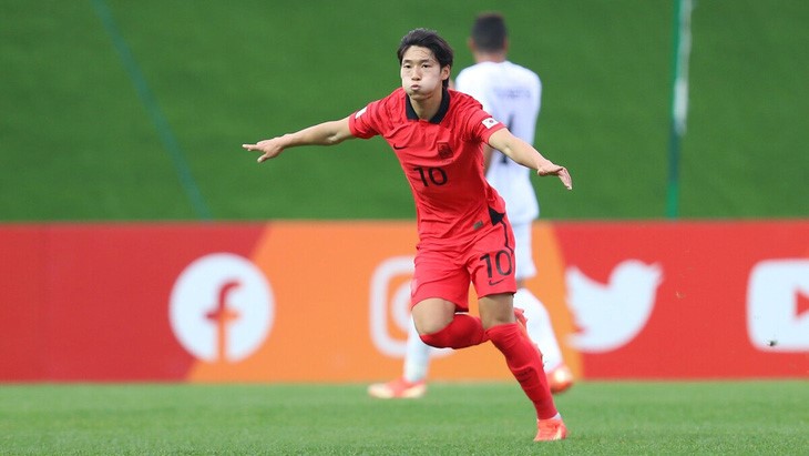 Bae Jun Ho - một trong những ngôi sao đáng chú ý nhất của U23 Hàn Quốc - Ảnh: AFC