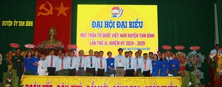 Đoàn đại biểu dự Đại đội đại biểu MTTQ Việt Nam tỉnh lần thứ X.