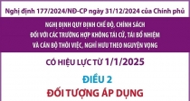 Đối tượng áp dụng chính sách thôi việc, nghỉ hưu theo nguyện vọng từ 1/1/2025