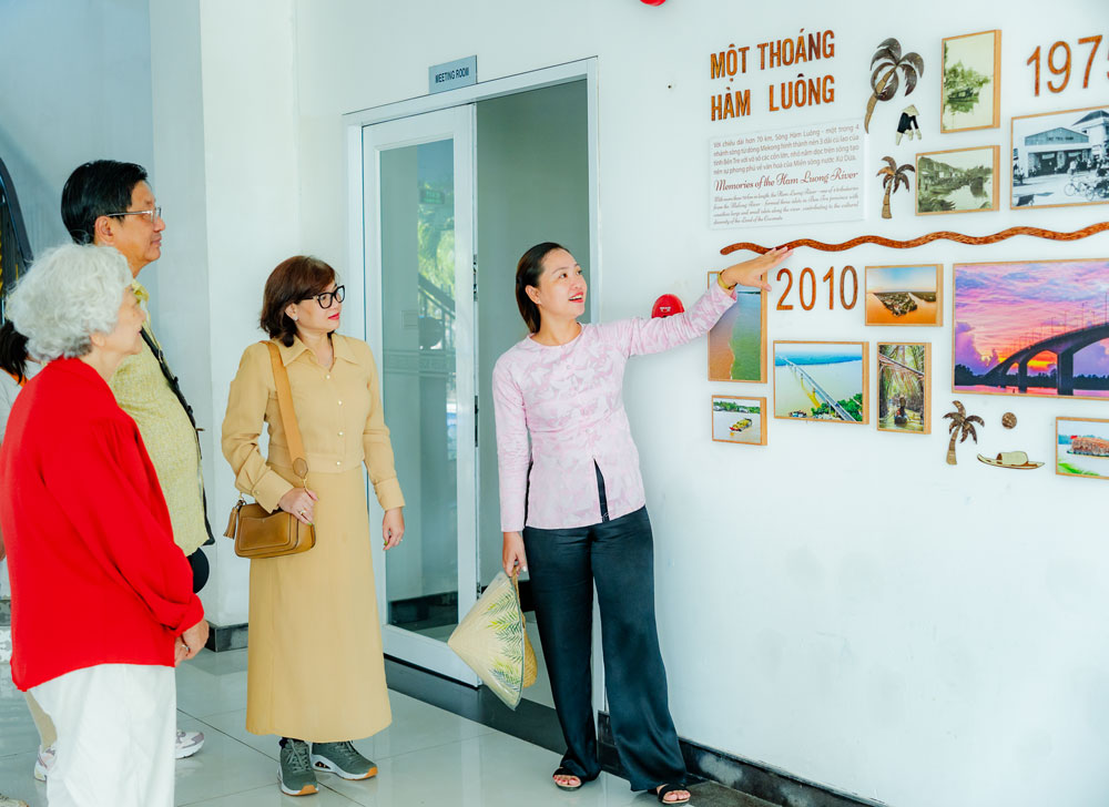 Tour Một thoáng Hàm Luông ở Bentre Riverside Resort (phường Bến Tre). Ảnh: PHƯƠNG THÚY