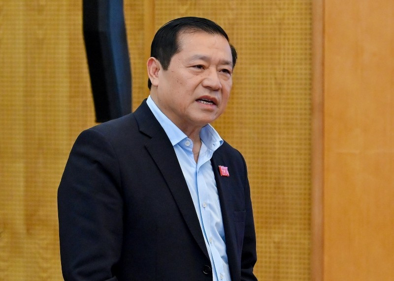 Phó Trưởng Ban Thường trực Ban Tuyên giáo và Dân vận Trung ương Lại Xuân Môn phát biểu tại buổi làm việc của Trưởng Ban Tuyên giáo và Dân vận Trung ương Trịnh Văn Quyết với các cơ quan báo chí, ngày 11/12/2025. (Ảnh THỦY NGUYÊN)