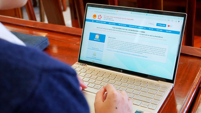 Người nộp thuế được thao tác tại cổng trải nghiệm mới.

