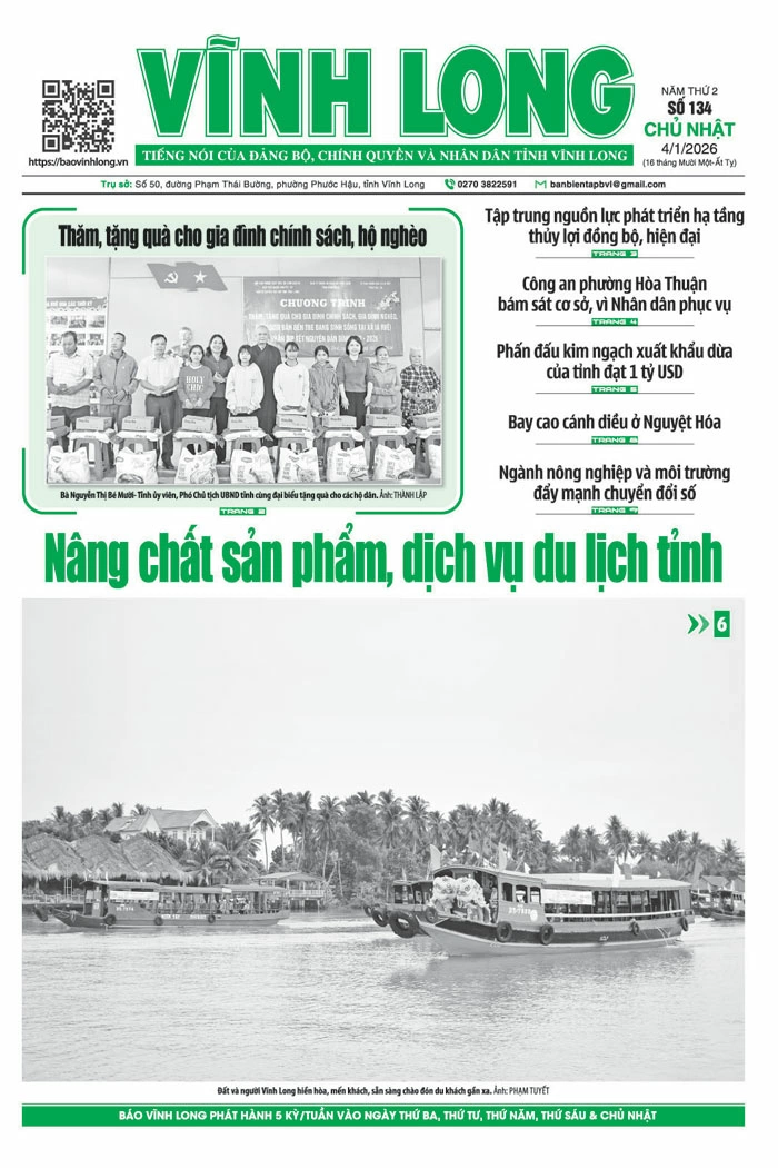 Mời bạn đọc xem báo in số 134 chủ nhật ngày 4/1/2026