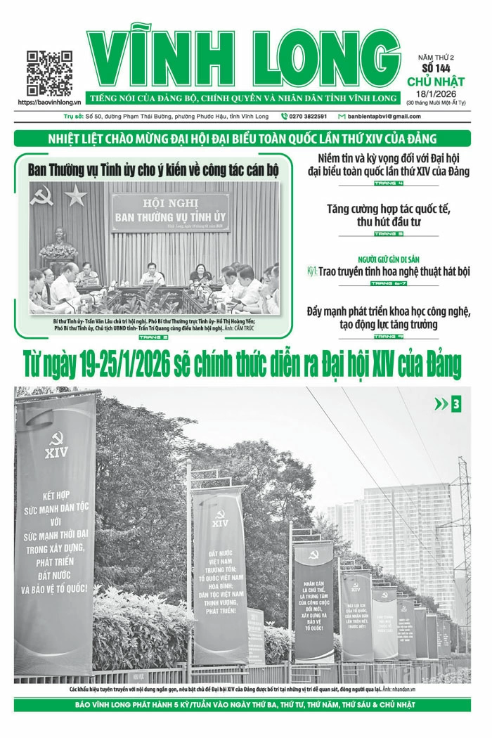 Mời bạn đọc xem báo in số 144 chủ nhật ngày 18/1/2026