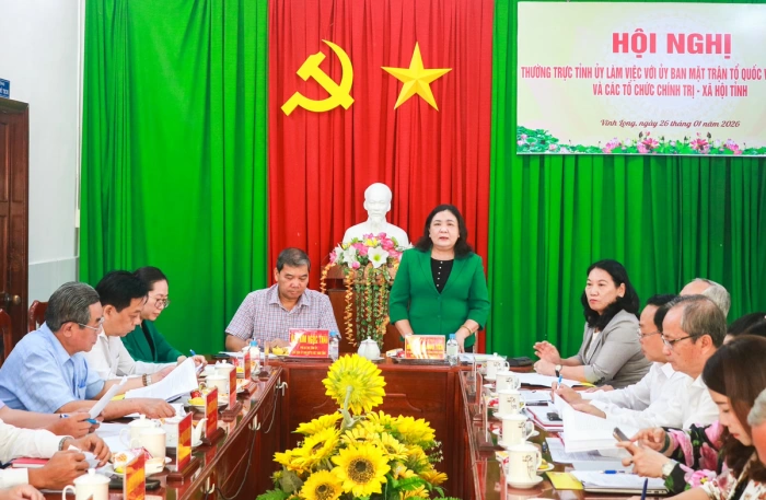  Thường trực Tỉnh ủy làm việc với Ủy ban MTTQ Việt Nam tỉnh và các tổ chức chính trị - xã hội tỉnh