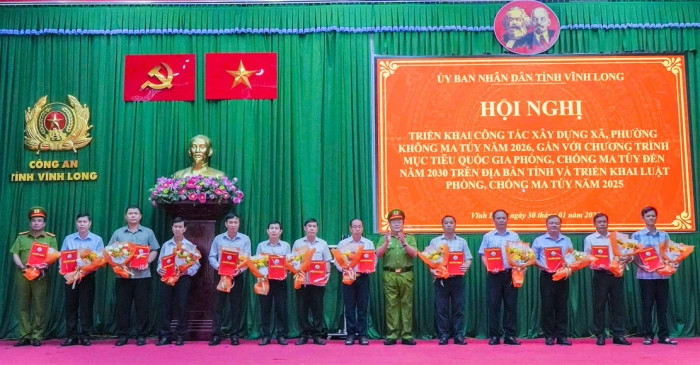 Ủy ban nhân dân tỉnh Vĩnh Long tổ chức Hội nghị triển khai công tác xây dựng xã, phường không ma túy năm 2026