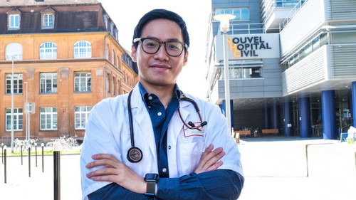 Nghiên cứu sinh ngành Y khoa Mai Trung Anh.