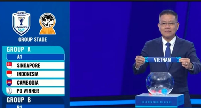 Việt Nam gặp Indonesia, Singapore và Campuchia ở ASEAN Cup 2026
