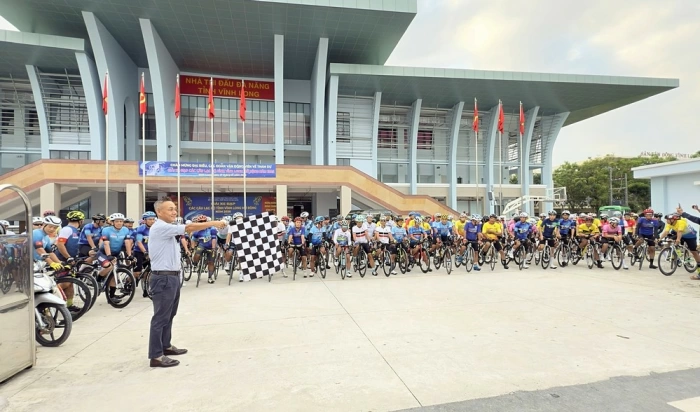 165 VĐV tham gia Giải xe đạp các CLB tỉnh Vĩnh Long