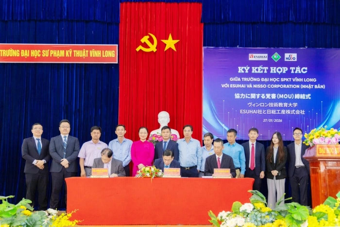Trường ĐH Sư phạm Kỹ thuật Vĩnh Long ký kết hợp tác, mở rộng cơ hội việc làm kỹ sư tại Nhật Bản