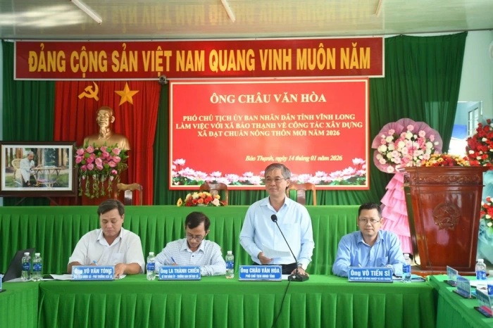 Bảo Thạnh phấn đấu đạt chuẩn nông thôn mới trong năm 2026