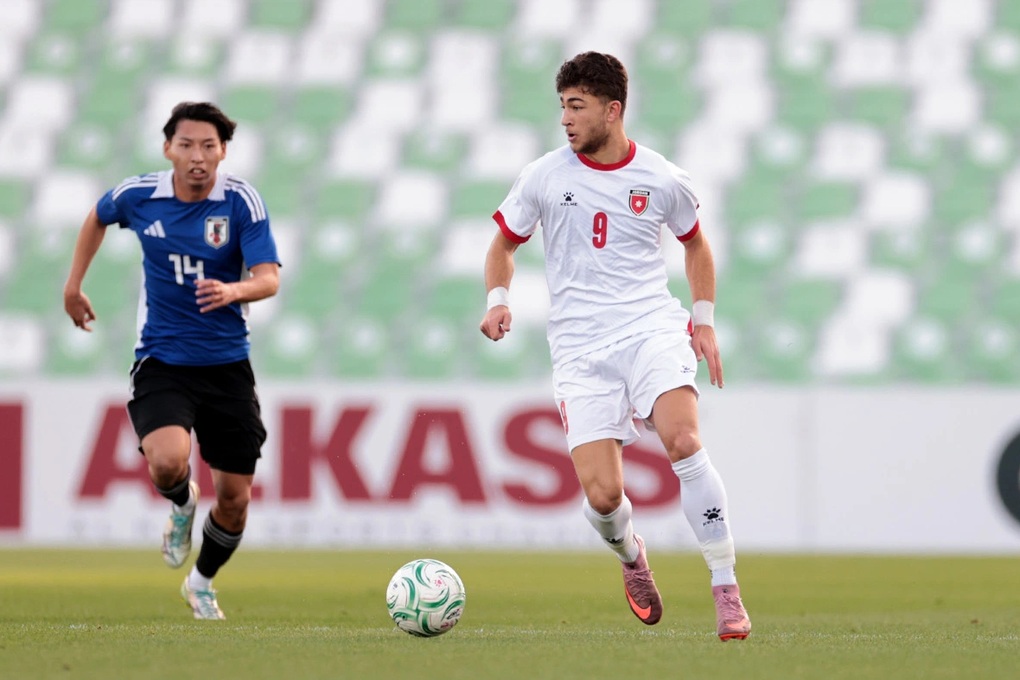 U23 Jordan cầm hòa U23 Nhật Bản với tỷ số 1-1 (Ảnh: JFA).

