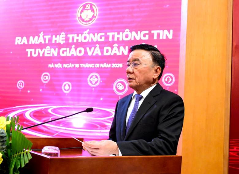 
Thường trực Ban Bí thư Trần Cẩm Tú phát biểu chỉ đạo tại Lễ ra mắt ứng dụng Tuyên giáo và Dân vận Trung ương - Ảnh: VGP/Toàn Thắng