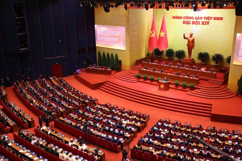 Toàn cảnh Lễ khai mạc Đại hội đại biểu toàn quốc lần thứ XIV của Đảng. Ảnh: TTXVN