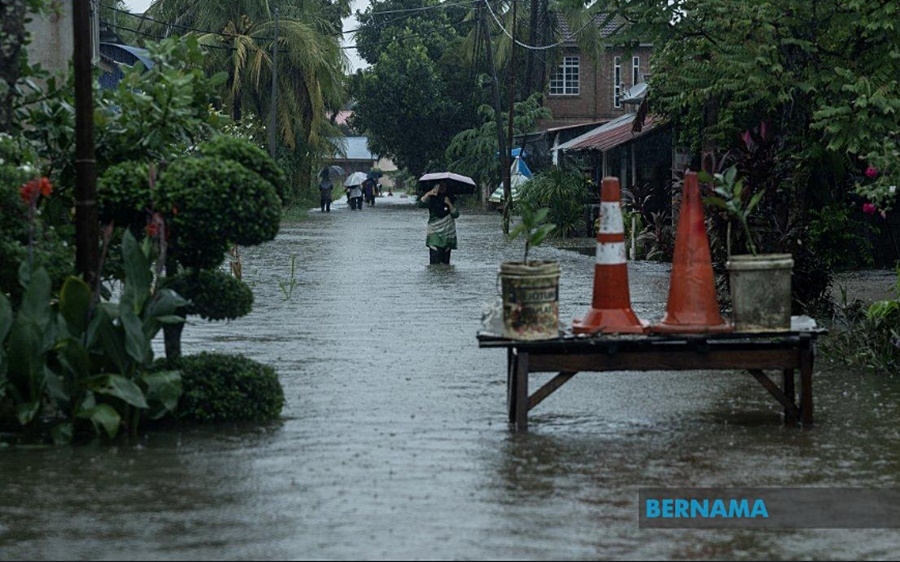 Lũ lụt tại Malaysia. Ảnh: Bernama.