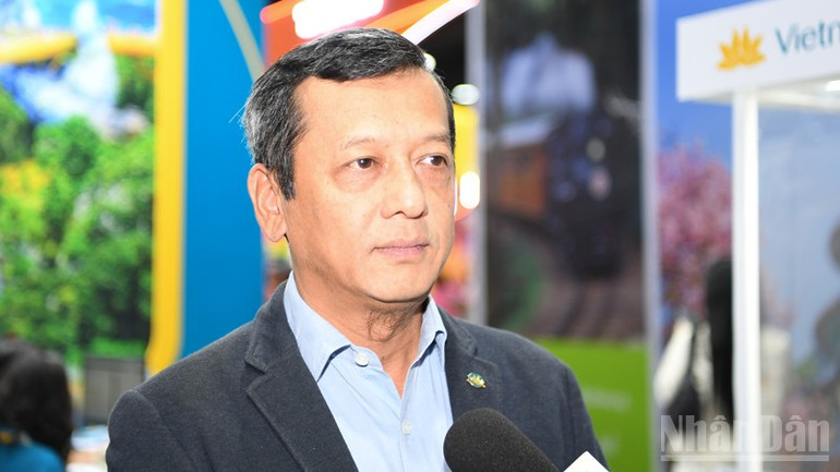 Ông Ngô Trí Hưng, Trưởng chi nhánh Hãng hàng không quốc gia Việt Nam (Vietnam Airlines) tại Thái Lan. (Ảnh: MINH THẮNG)
