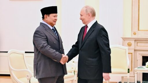 Tổng thống Vladimir Putin tiếp Tổng thống Indonesia Prabowo Subianto tại Điện Kremlin, ngày 10/12/2025. (Nguồn Presidenri)