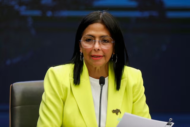 Bà Delcy Rodriguez làm tổng thống lâm thời Venezuela. Ảnh: Reuters