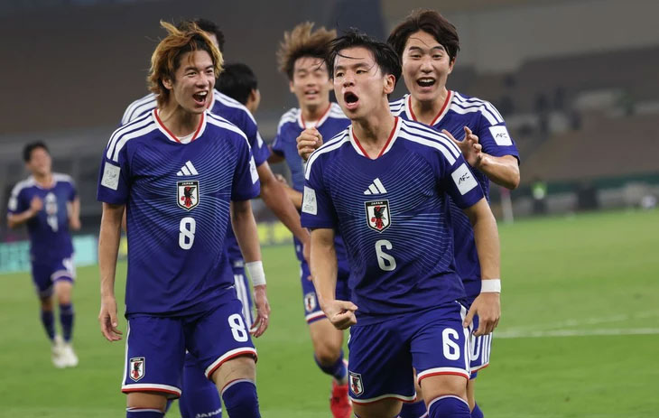 Niềm vui chiến thắng của U23 Nhật Bản - Ảnh: AFC