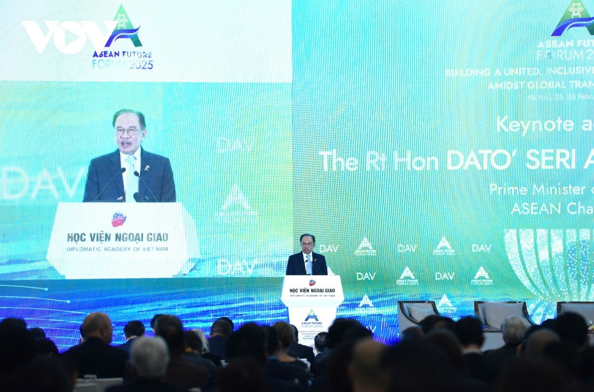 Thủ tướng Malaysia Anwar Ibrahim phát biểu tại Diễn đàn.