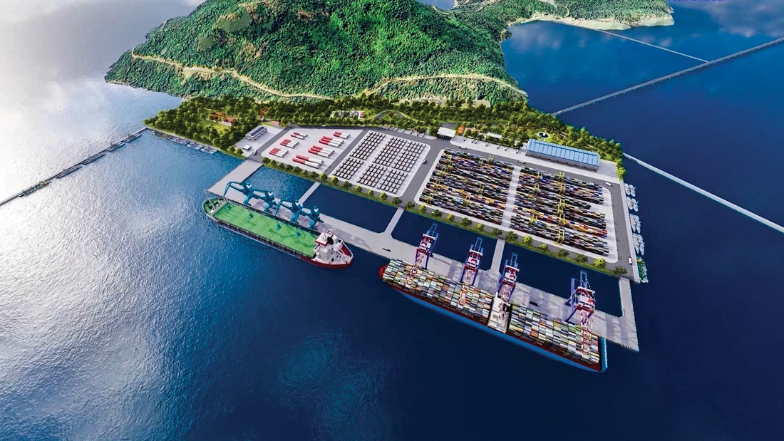 Phối cảnh cảng tổng hợp Hòn Khoai

