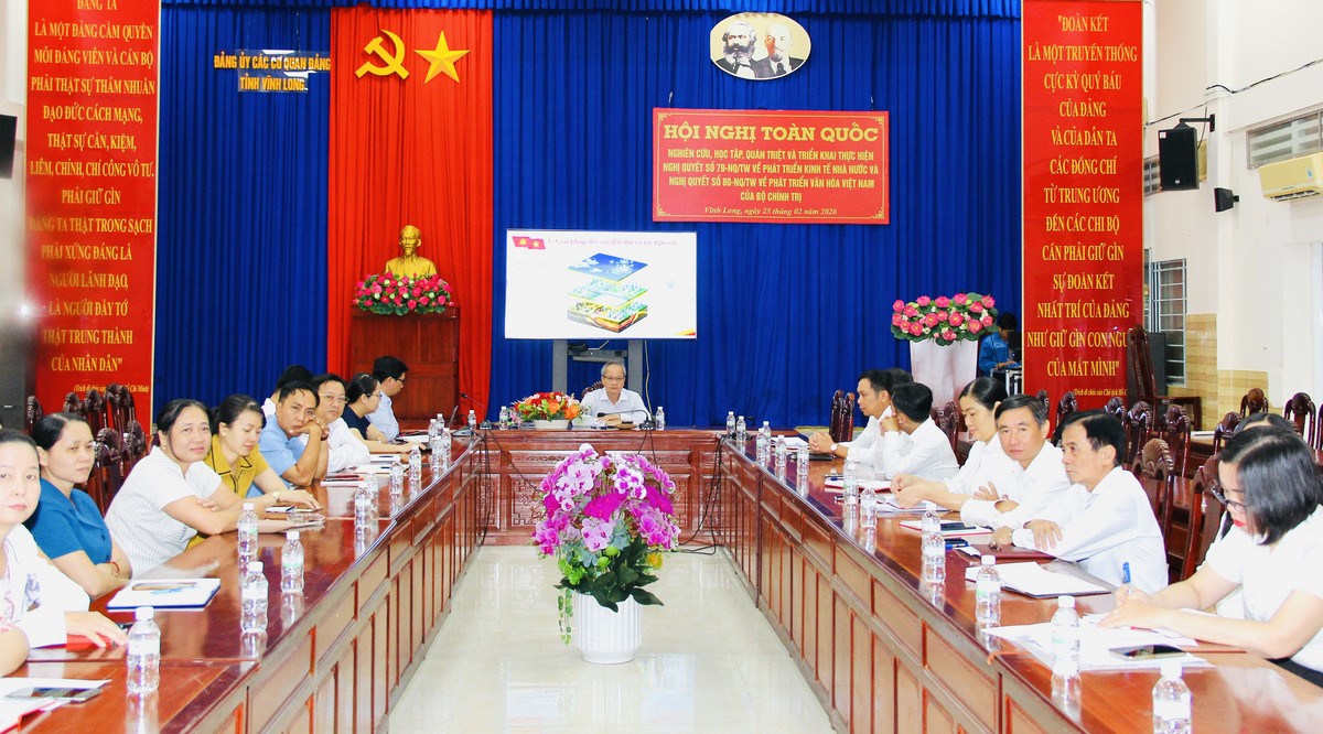 Điểm cầu tại Đảng ủy các cơ quan Đảng tỉnh.