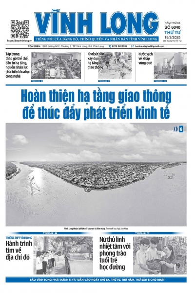 Xem báo in số 6040 thứ tư ngày 19/3/2025