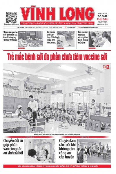 Xem báo in số 6042 thứ sáu ngày 21/3/2025