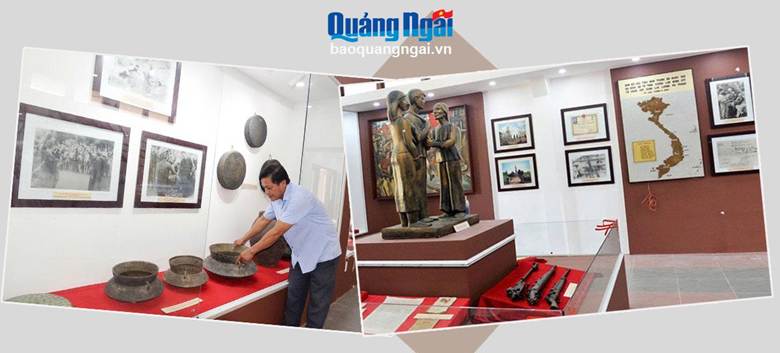 Các hiện vật tại Bảo tàng Khởi nghĩa Ba Tơ. Ảnh TL

