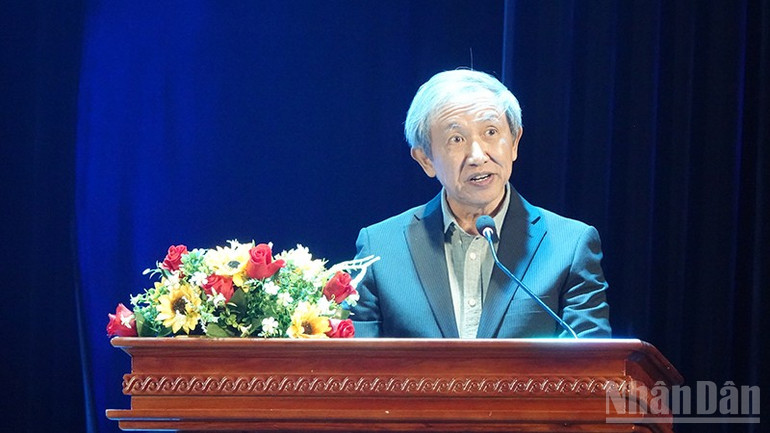 Ông Nguyễn Nam, Giám đốc Trung tâm Nghiên cứu Việt Nam (Đại học Fulbright Việt Nam) thông tin về chuỗi hoạt động kỷ niệm 100 năm Ngày mất cụ Phan Châu Trinh.