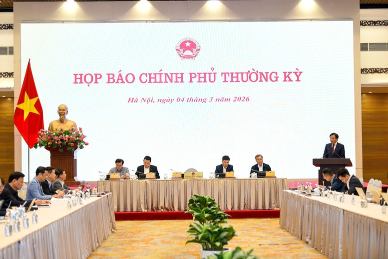 Họp báo Chính phủ thường kỳ tháng 2/2026 - Ảnh: VGP/NB

